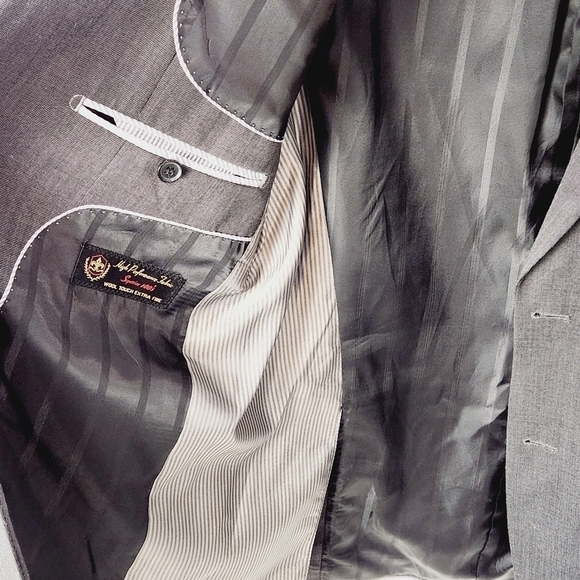 MEN’S Cigliano Tailored Tradition Collection Suit Jacket Grey Size: 38 - Picture 12 of 13